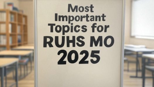 Most Important Topics for RUHS MO 2025